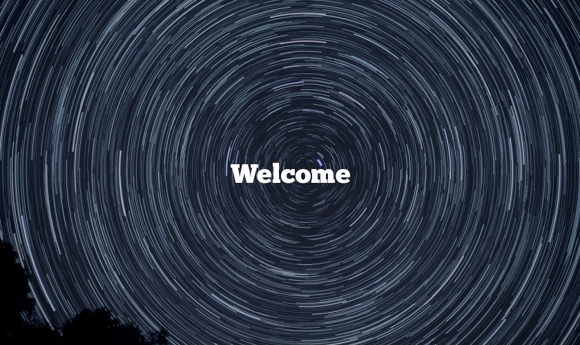 Welcome